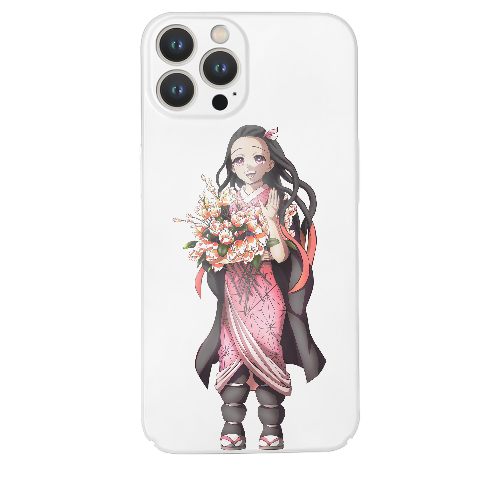 （画像用） 鬼滅の刃（きめつのやいば）竈門 禰󠄀豆子／かまど ねずこ Kamado Nezuko 【iPhone 14シリーズ対応】ハードケース